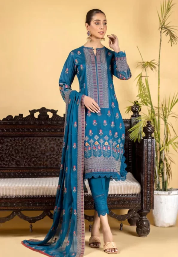 Manizay Zarlish Unstiched 3Pcs-01- What U Wear