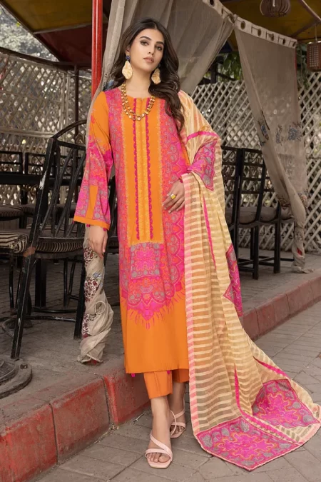 Charizma Print Melody Printed Lawn Unstitched 3pcs- What U Wear
