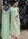 Husna Umar Embroidered Chiffon Unstitched 3pcs