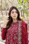8Adans Libas Blossom Embroidered Lawn Unstitched 3pcs- What U Wear