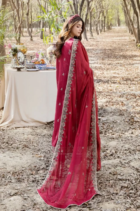 Adans Libas Blossom Embroidered Lawn Unstitched 3pcs- What U Wear