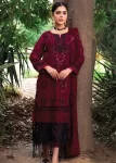 Husna Umar Embroidered Chiffon Unstitched 3pcs- What U Wear