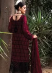 Husna Umar Embroidered Chiffon Unstitched 3pcs- What U Wear