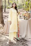 Adans Libas Blossom Embroidered Lawn Unstitched 3pcs- What U Wear