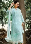 Husna Umar Embroidered Chiffon Unstitched 3pcs- What U Wear