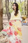 Adans Libas Blossom Embroidered Lawn Unstitched 3pcs- What U Wear