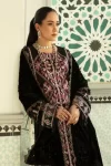 Parishay Unstitched 3pc Corduroy with Velvet Shawl-What U Wear
