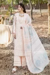 Adans Libas Blossom Embroidered Lawn Unstitched 3pcs- What U Wear