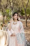 Adans Libas Blossom Embroidered Lawn Unstitched 3pcs- What U Wear
