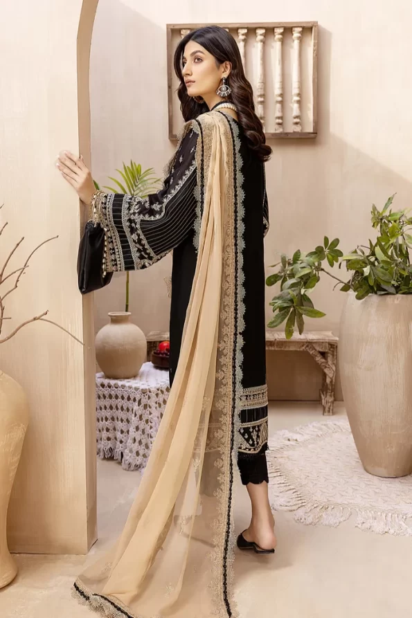 Adan Libas Elizabeth Luxury Unstitched Lawn 3Pcs- What U Wear