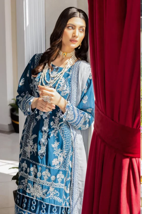 Adans Libas Suroor Unstitched Swiss Voil 3Pcs- What U Wear