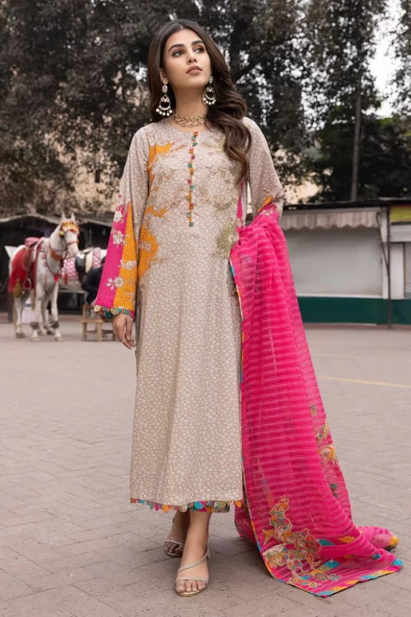 Charizma Print Melody Printed Lawn Unstitched 3pcs- What U Wear