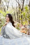 Adans Libas Blossom Embroidered Lawn Unstitched 3pcs- What U Wear