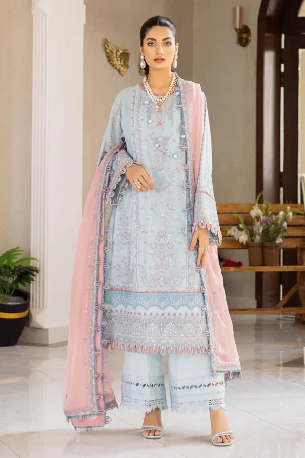 Adans Libas Suroor Unstitched Swiss Voil 3Pcs- What U Wear