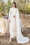 Adans Libas Blossom Embroidered Lawn Unstitched 3pcs- What U Wear