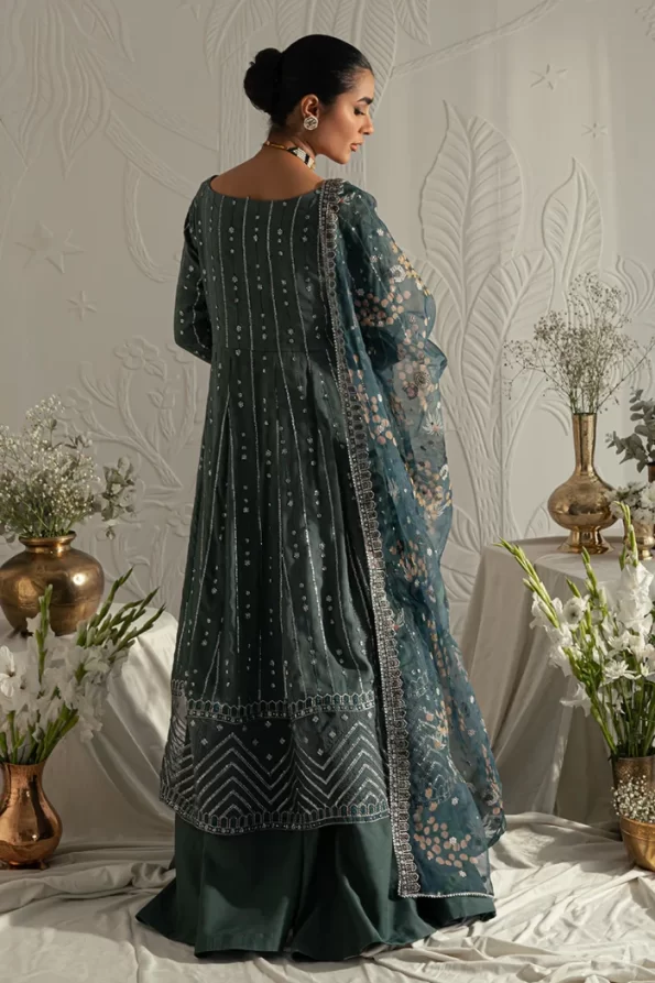 Cross Stitch VINTAGE EBONY-4pc Silk Embroidered Suit- What U Wear