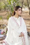 Adans Libas Blossom Embroidered Lawn Unstitched 3pcs- What U Wear