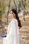 Adans Libas Blossom Embroidered Lawn Unstitched 3pcs- What U Wear