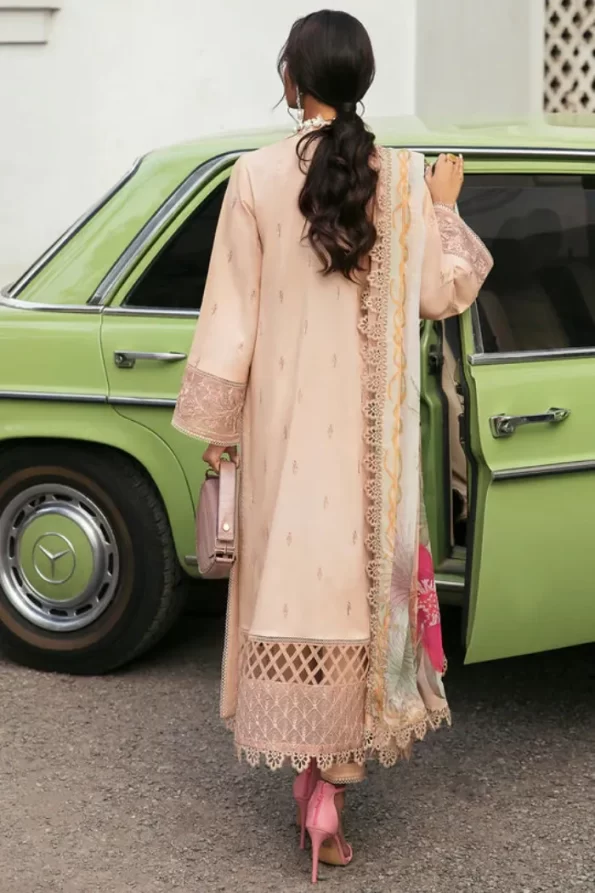Afrozeh Lamhay Luxury Lawn 3pcs- What U Wear