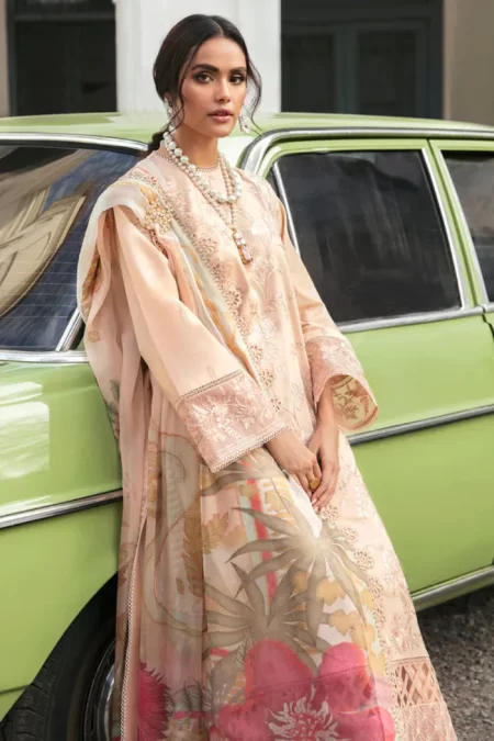 Afrozeh Lamhay Luxury Lawn 3pcs- What U Wear
