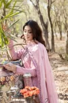 Adans Libas Blossom Embroidered Lawn Unstitched 3pcs- What U Wear