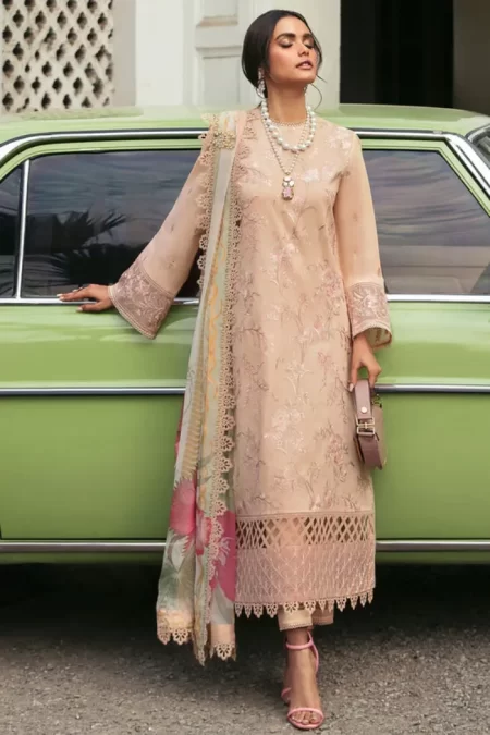 Afrozeh Lamhay Luxury Lawn 3pcs- What U Wear