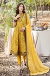 Adans Libas Blossom Embroidered Lawn Unstitched 3pcs- What U Wear