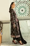 Parishay Unstitched 3pc Corduroy with Velvet Shawl-What U Wear