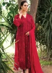 Husna Umar Embroidered Chiffon Unstitched 3pcs