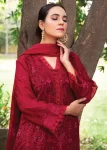 Husna Umar Embroidered Chiffon Unstitched 3pcs