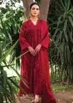 Husna Umar Embroidered Chiffon Unstitched 3pcs