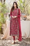 Adans Libas Blossom Embroidered Lawn Unstitched 3pcs- What U Wear
