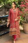 Maahru Embroidered Lawn Unstitched 3Pcs- What U Wear