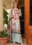 Z.Prints Golden Stripes Voile Lawn Unstitched 3Pcs- What U Wear