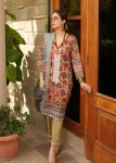 Z.Prints Golden Stripes Voile Lawn Unstitched 3Pcs- What U Wear