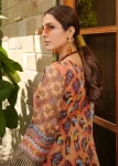 Z.Prints Golden Stripes Voile Lawn Unstitched 3Pcs- What U Wear