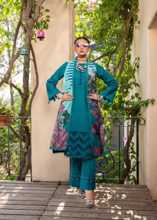 Zebtan Summer Lawn Vol-2 Unstitched 3pcs- What U Wear