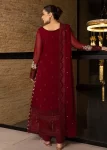 Azure Mookaite – Unstitched Chiffon 4pc Suit- What U Wear