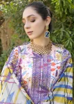 Z.Prints Golden Stripes Voile Lawn Unstitched 3Pcs- What U Wear