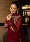 Azure Mookaite – Unstitched Chiffon 4pc Suit- What U Wear