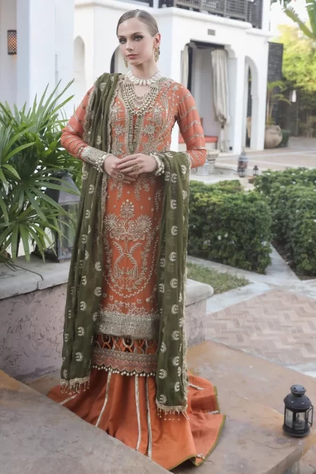 Abbas Jamil Rajpoot Classical Embroidery 4pc-FLORA- What U Wear