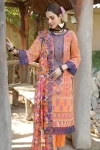 Z.Prints Golden Stripes Voile Lawn Unstitched 3Pcs- What U Wear