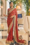 Mushq Luxury Chiffon Suit-MOLTEN LAVA- What U Wear