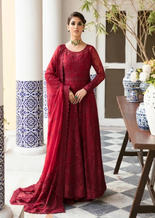Garnet – Embroidered Luxury Pret 23V1- What U Wear