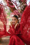 Qalamkar Luxury Chikan kari Embroidered ZARMINA- What U Wear