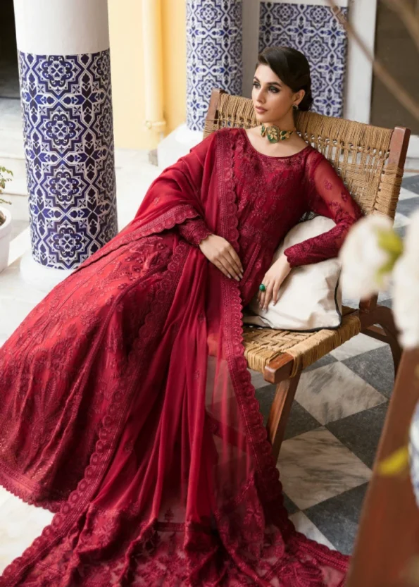 Garnet – Embroidered Luxury Pret 23V1- What U Wear