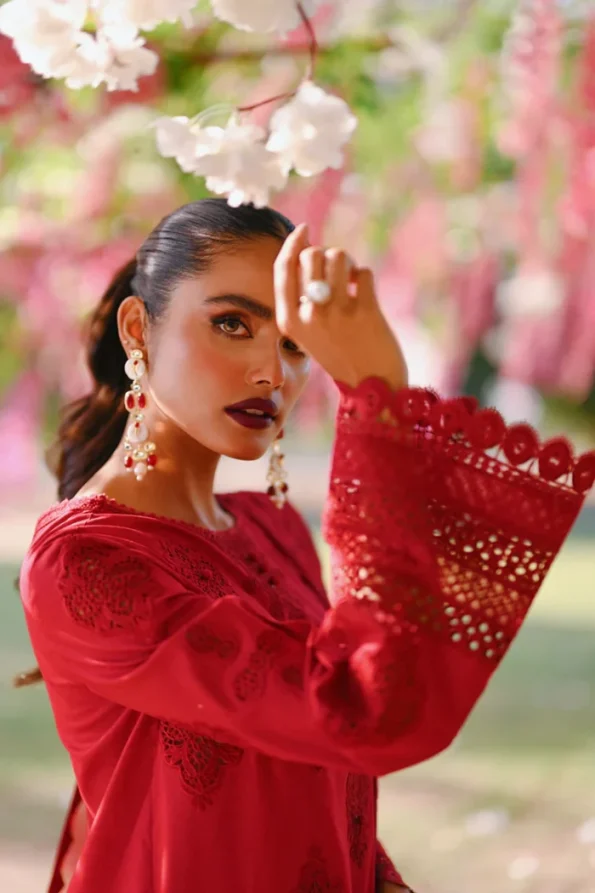 Qalamkar Luxury Chikan kari Embroidered ZARMINA- What U Wear
