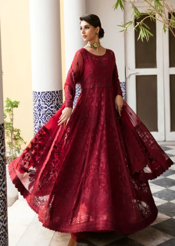 Garnet – Embroidered Luxury Pret 23V1- What U Wear