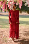 Qalamkar Luxury Chikan kari Embroidered ZARMINA- What U Wear