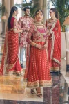 Mushq Luxury Chiffon Suit-MOLTEN LAVA- What U Wear